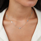 Lotte Flower Power Silver Chain Necklace - view 2