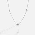 Lotte Flower Power Silver Chain Necklace - view 1