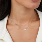 Lotte Flower Power Silver Chain Necklace - view 4