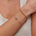 Yara Forest Flower Stone Gold Bracelet - view 2
