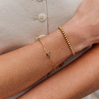 Yara Forest Flower Stone Gold Bracelet - view 5