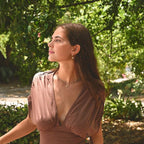Tessa Gold Crystal Petal Drop Earrings - view 4