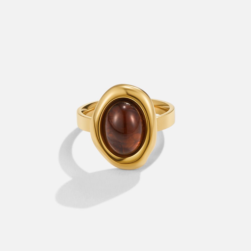 Golden Amber Ring