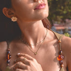 Yael Golden Blossom Pendant Necklace - view 4