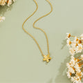 Golden Blossom Pendant Necklace