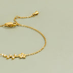 Tamsin Golden Crystal Vine Bracelet - view 3