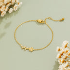 Tamsin Golden Crystal Vine Bracelet - view 1