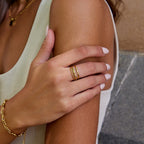 Hella Gold Stacked Ring Set - view 5