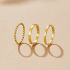 Hella Gold Stacked Ring Set - view 1