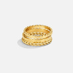 Hella Gold Stacked Ring Set - view 3