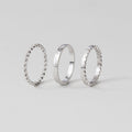Hella Silver Stacked Ring Set