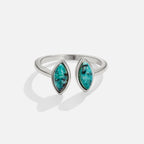 Talia Silver Jade Green Wrap Ring - view 1