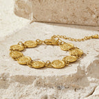 Lara Gold Medallion Bracelet - view 4