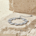 Lara Silver Medallion Bracelet - view 4