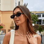 Reina Layered Figaro Chain Necklace - view 3