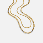 Reina Layered Figaro Chain Necklace - view 1