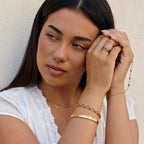 Kaili Layered Blue Crystal Ring - view 5