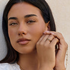 Kaili Layered Blue Crystal Ring - view 4