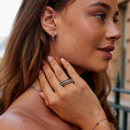 Kaili Layered Silver Ring - view 5