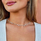 Tori Layered Silver Pearl Necklace - view 1