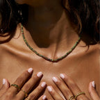 Sasha Lush Green Bead Necklace - view 2