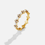 Wila Luxe Crystal Gold Ring - view 4