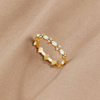 Wila Luxe Crystal Gold Ring - view 1
