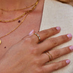 Wila Luxe Crystal Gold Ring - view 2