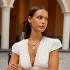 Viola Mother Of Pearl Teardrop Necklace - view 7