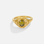 Amina Mystic Emerald Gold Ring - view 1