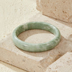 Nadia Natural Jade Stone Bangle - view 1