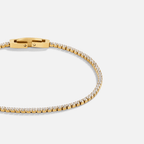 Niyah White Crystal Gold Bracelet - view 1