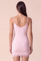 Amaya Pink Lace Chemise Nightie - view 4