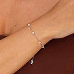Nura Freshwater Pearl Silver Bracelet - view 2
