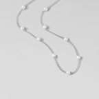 Nura Pearl Silver Necklace - view 1