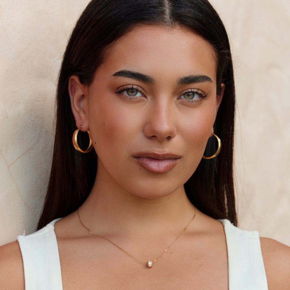 Orelia Gold Hoop Earrings