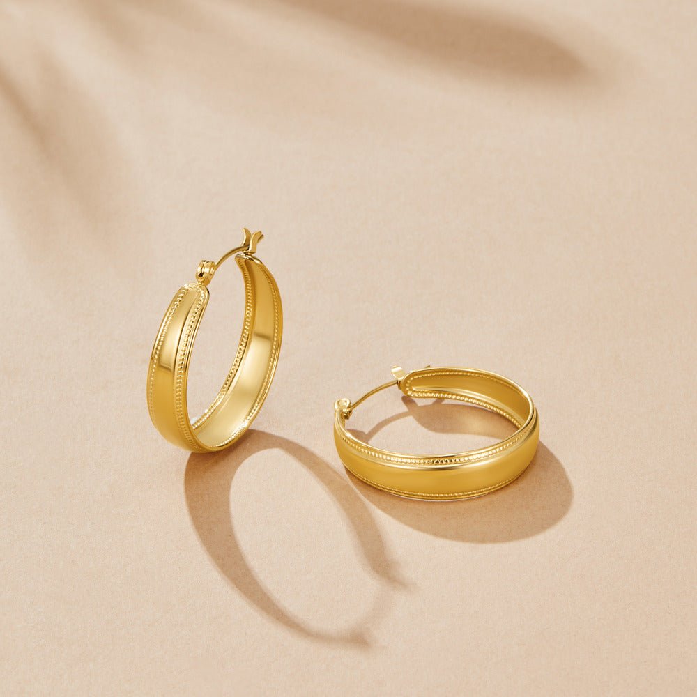 Orelia Gold Hoop Earrings