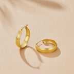 Orelia Gold Hoop Earrings - view 3