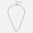 Wynne Paperclip Silver Necklace - view 3