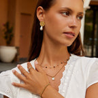 Carys Pearl Blossom Drop Earrings - view 4