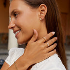 Dalia Pearl And Crystal Stud Earrings - view 4