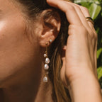 Penelope Pearl Drop Earrings - view 2