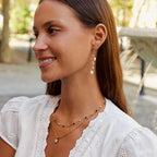 Penelope Pearl Drop Earrings - view 4