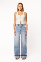 Abrand 94 High Wide Jeans in Jordan Worn Turn Up - view 4