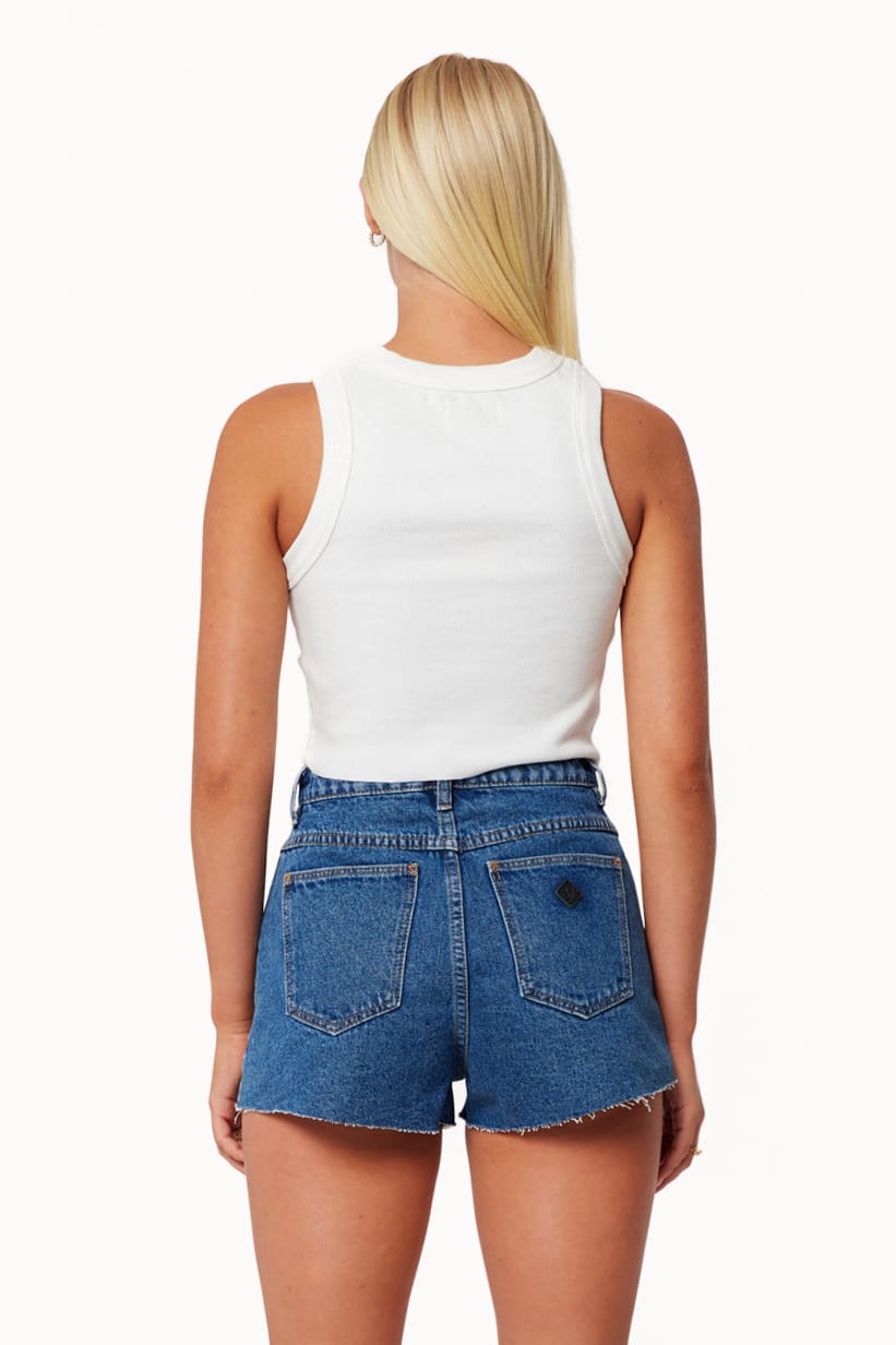 Abrand High Relaxed Short in Bella Wash - view 3