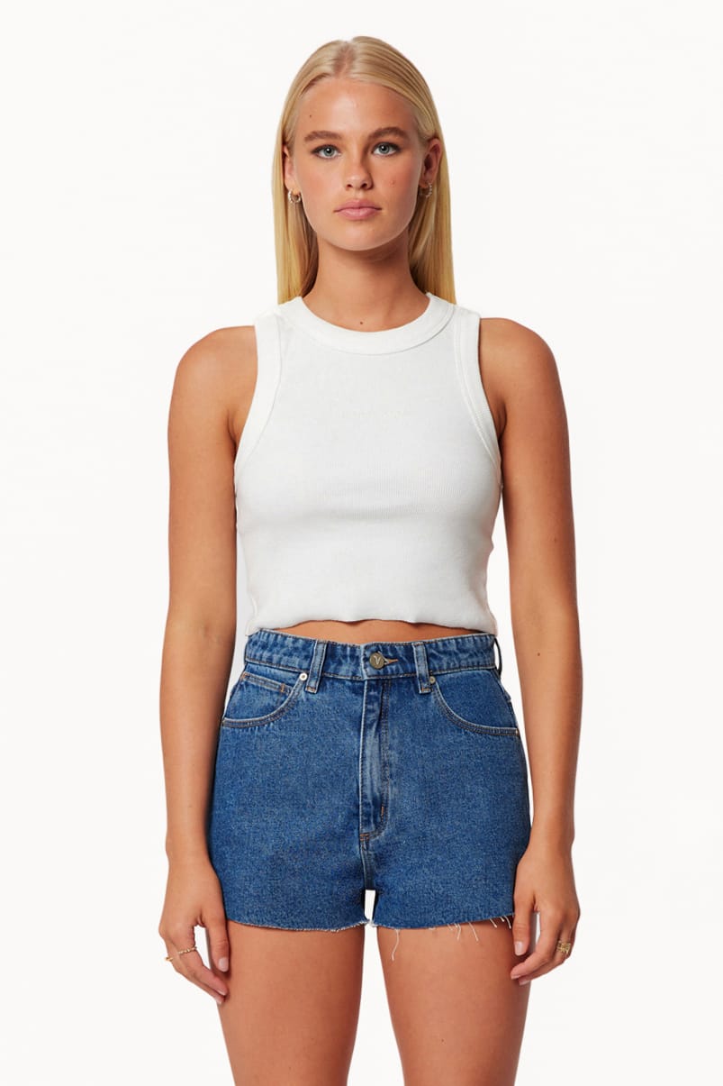 Abrand High Relaxed Short in Bella Wash - view 1
