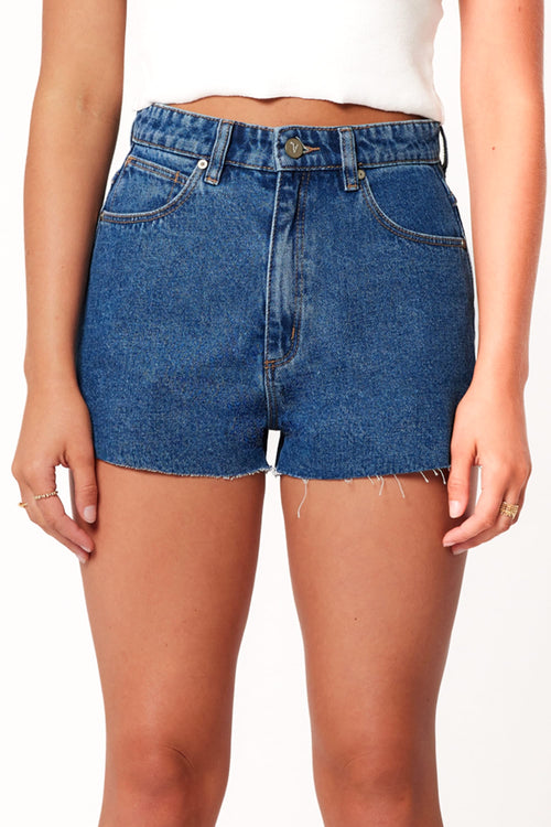 Abrand High Relaxed Short in Bella Wash - view 2