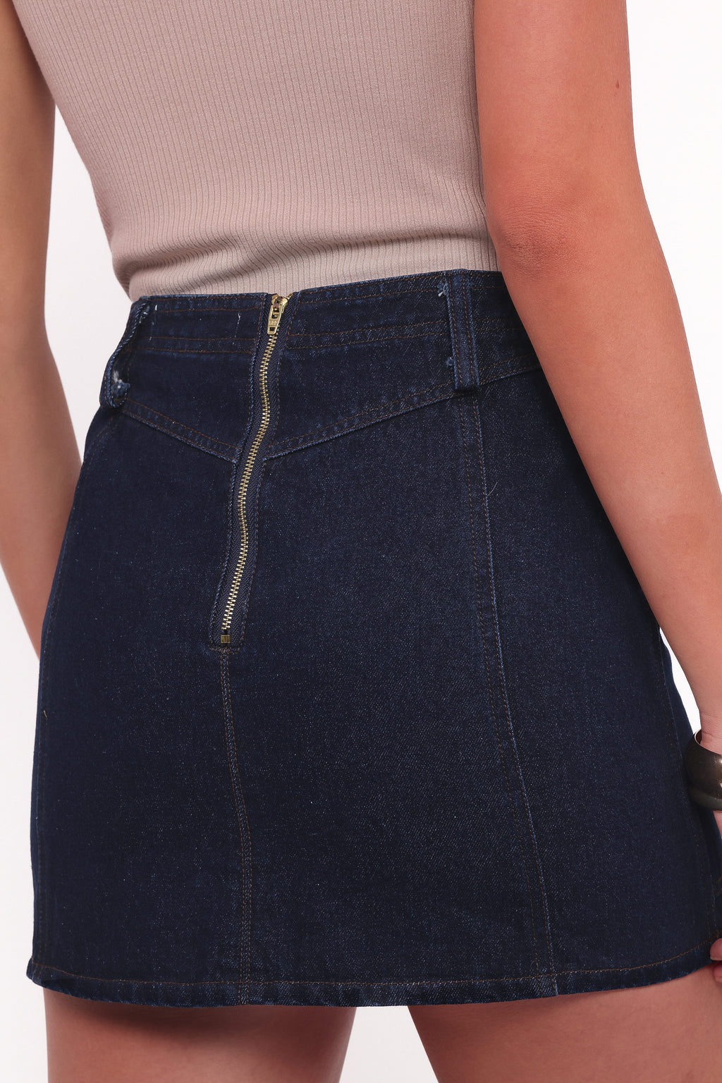 Narla Dark Denim Mini Skirt - view 5