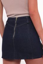 Narla Dark Denim Mini Skirt - view 5