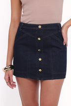 Narla Dark Denim Mini Skirt - view 2